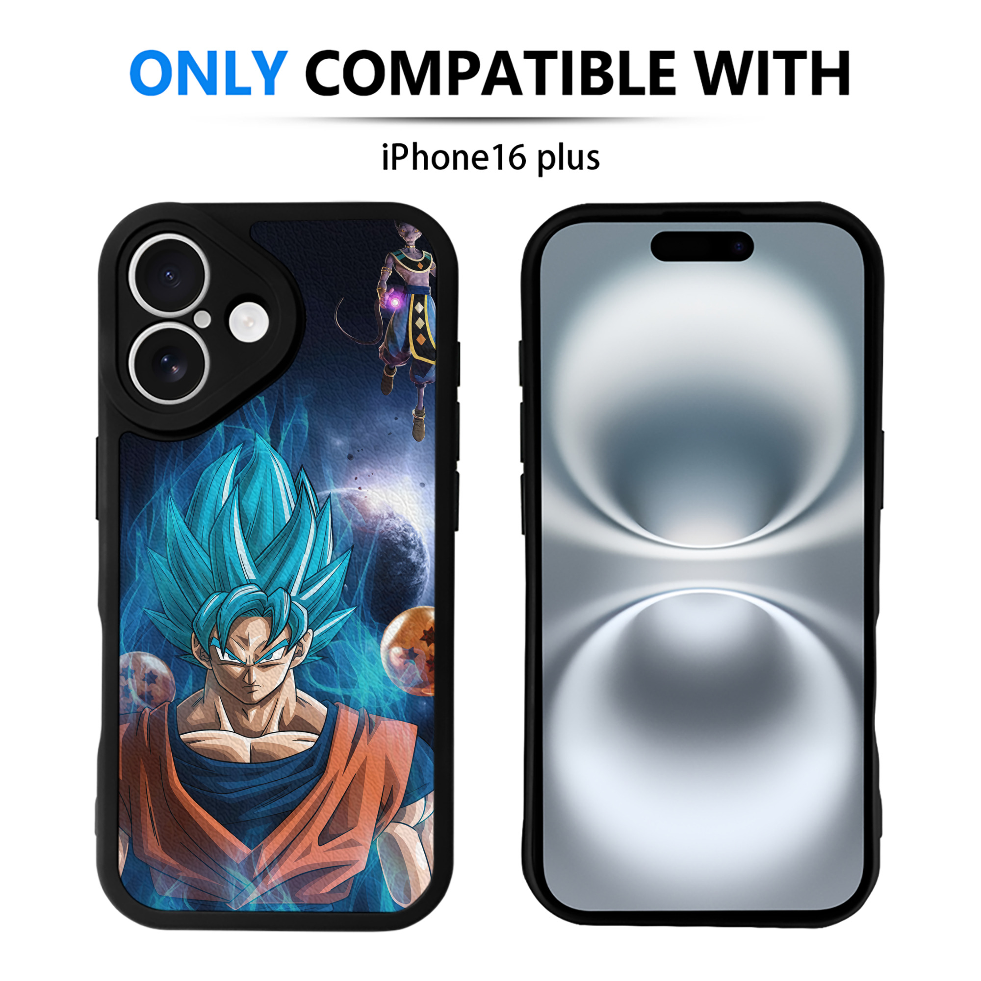 （画像用） ドラゴンボール DRAGON BALL 【iPhone 16シリーズ対応】シリコンスマホケース（レザー調） 材質：シリコン